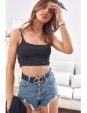 Jeansshorts mit hohem Bund 02300 – Online-Shop – Boutique